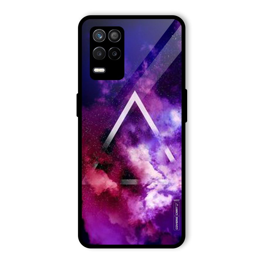 Galaxy Smoke Hues Glass Back Case for Realme 9 5G