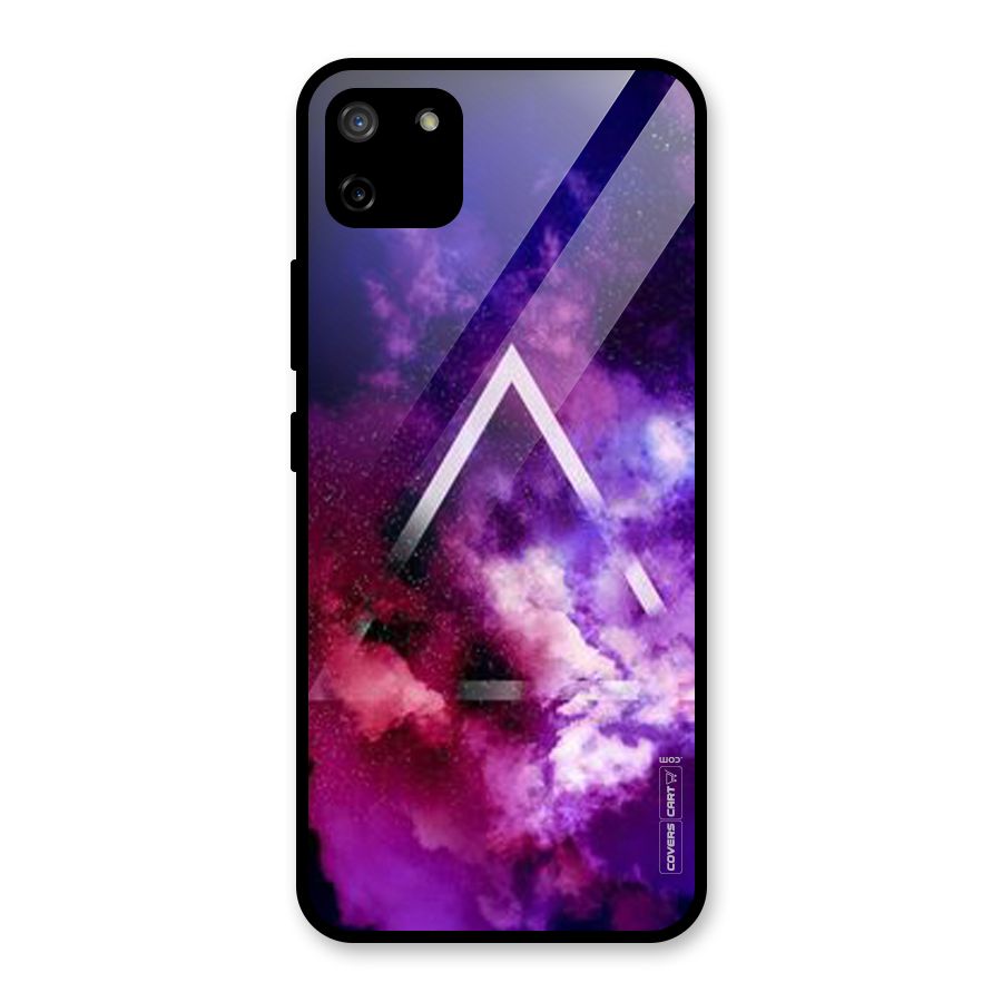 Galaxy Smoke Hues Glass Back Case for Realme C11