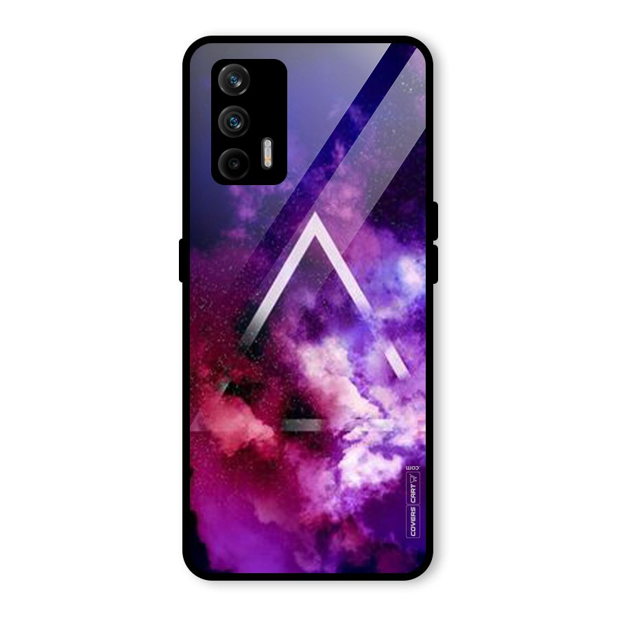 Galaxy Smoke Hues Glass Back Case for Realme GT 5G