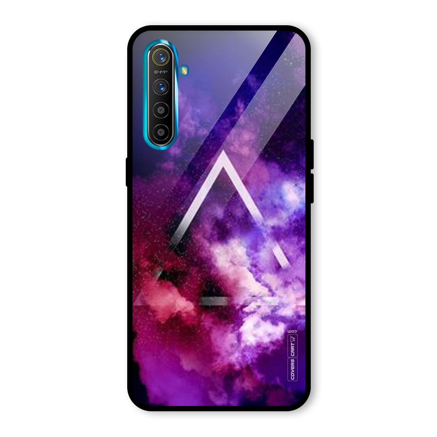 Galaxy Smoke Hues Glass Back Case for Realme X2