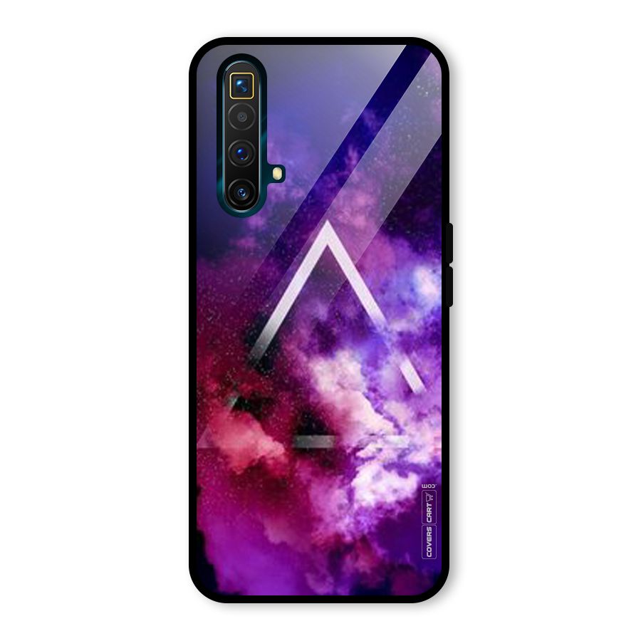 Galaxy Smoke Hues Glass Back Case for Realme X3