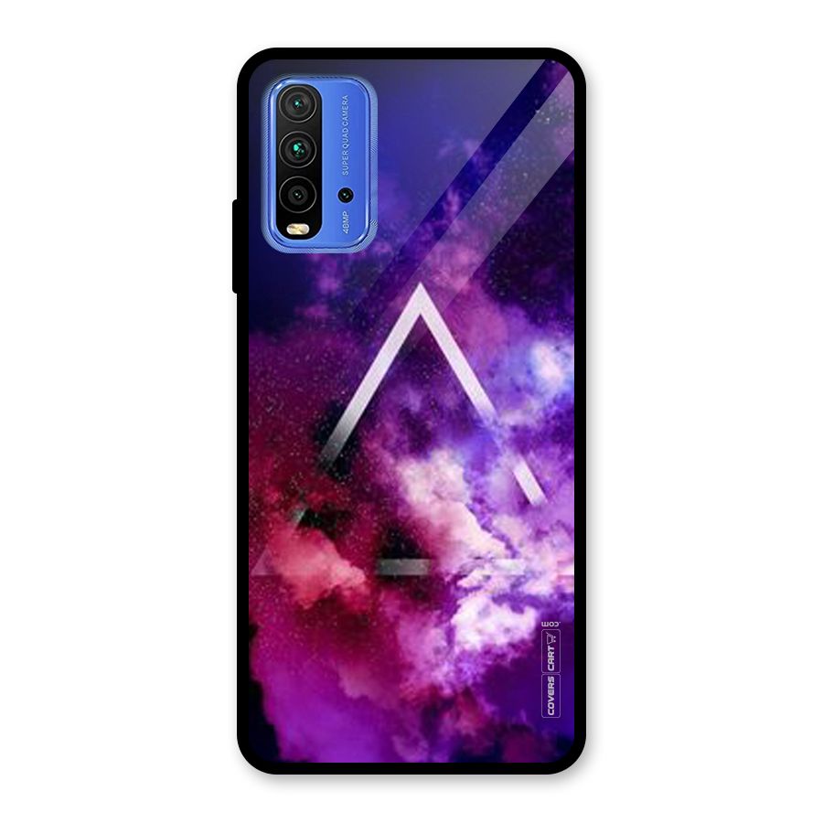 Galaxy Smoke Hues Glass Back Case for Redmi 9 Power