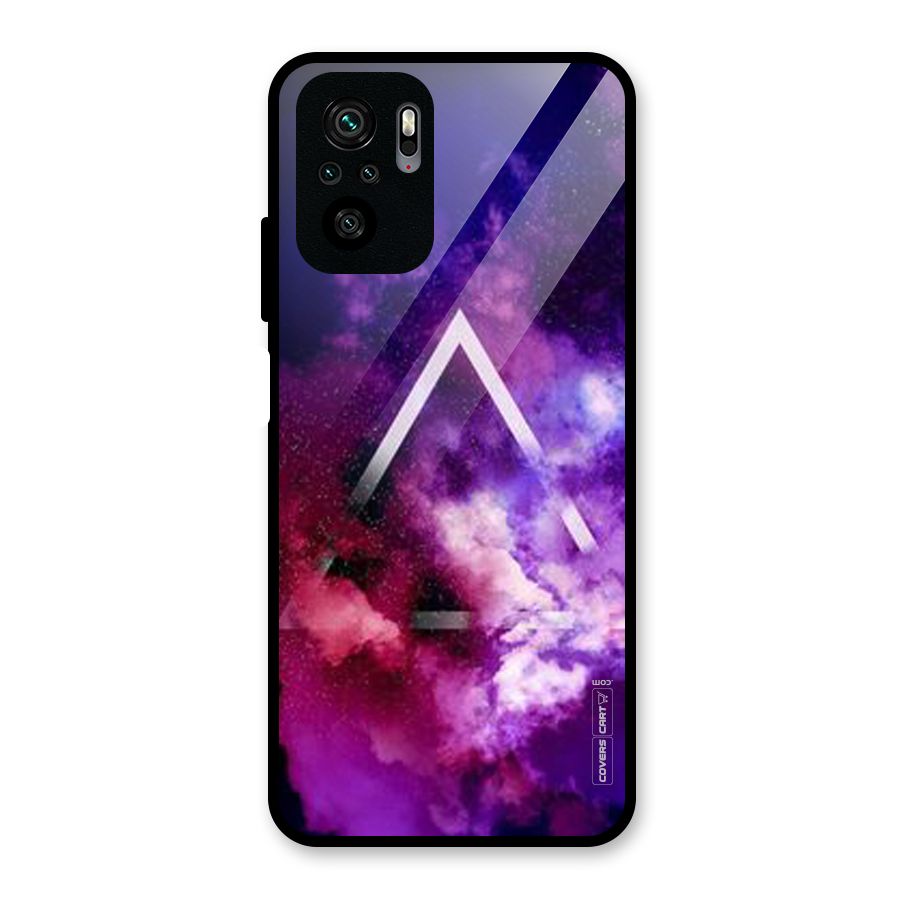 Galaxy Smoke Hues Glass Back Case for Redmi Note 10S