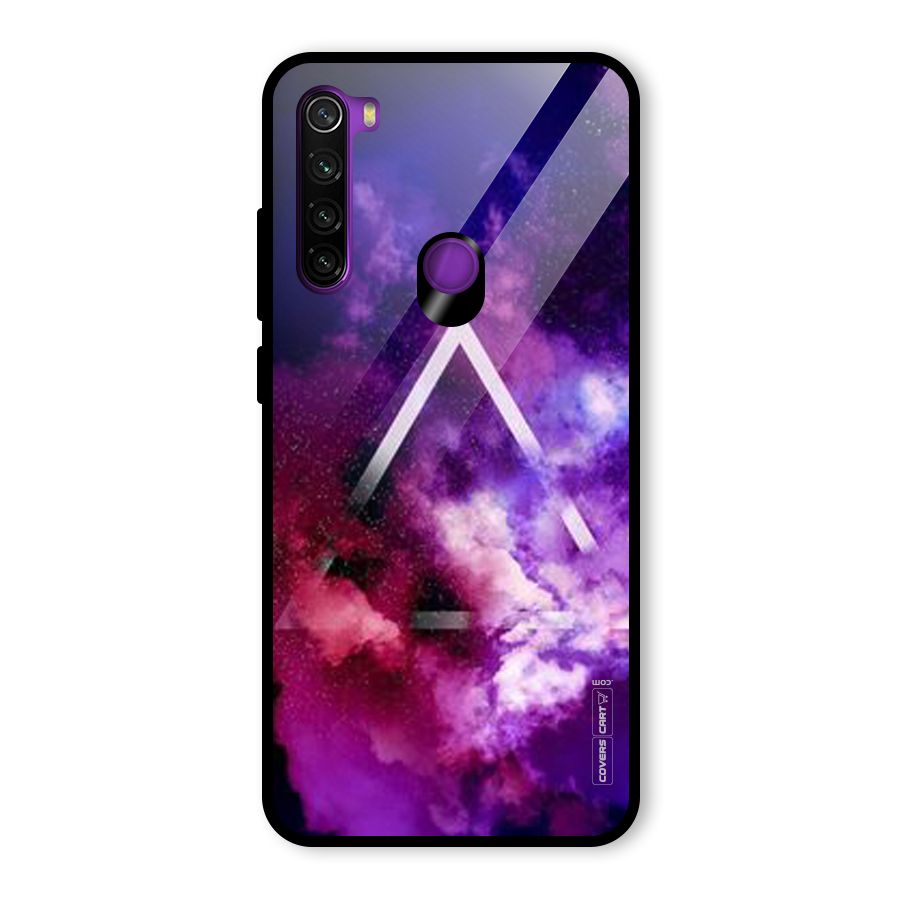 Galaxy Smoke Hues Glass Back Case for Redmi Note 8