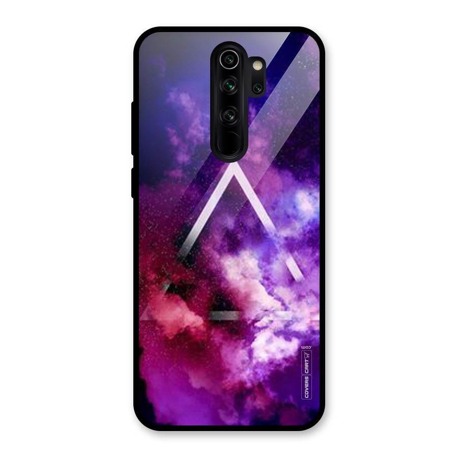 Galaxy Smoke Hues Glass Back Case for Redmi Note 8 Pro
