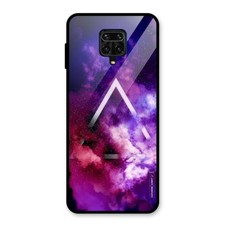 Galaxy Smoke Hues Glass Back Case for Redmi Note 9 Pro Max