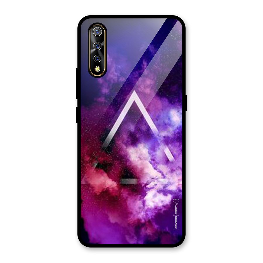 Galaxy Smoke Hues Glass Back Case for Vivo S1