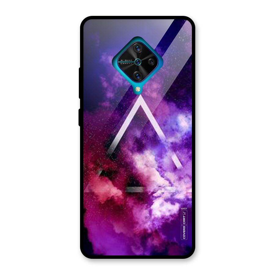 Galaxy Smoke Hues Glass Back Case for Vivo S1 Pro