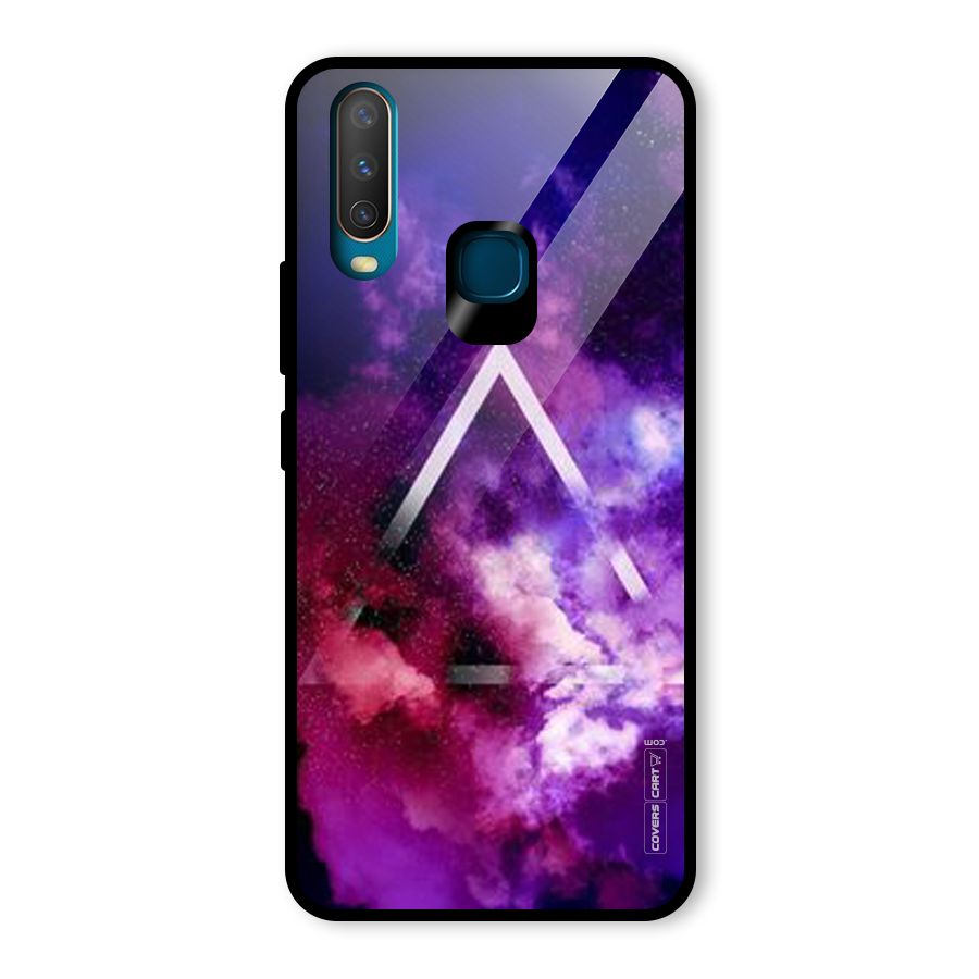 Galaxy Smoke Hues Glass Back Case for Vivo U10