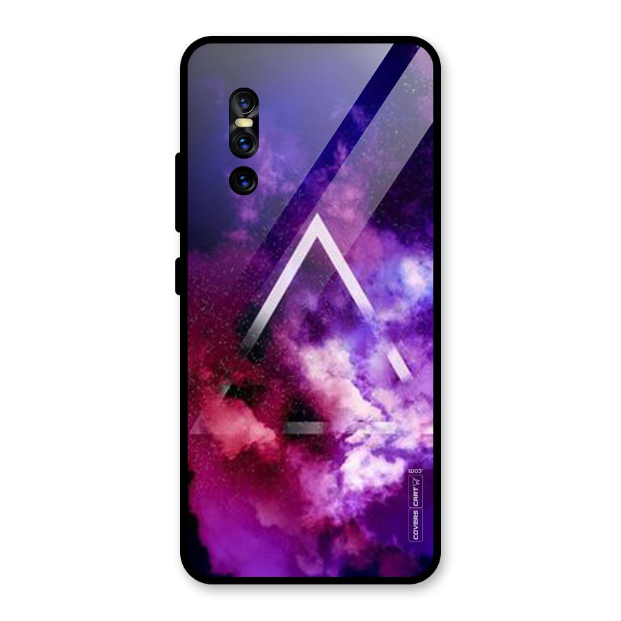 Galaxy Smoke Hues Glass Back Case for Vivo V15 Pro