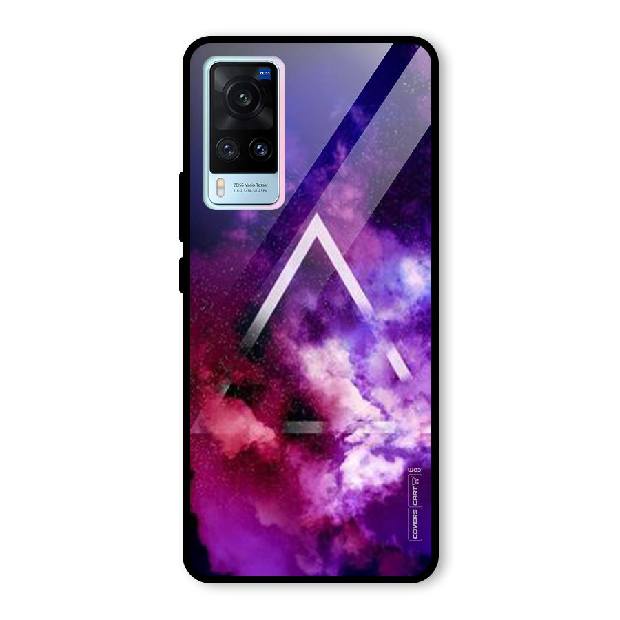 Galaxy Smoke Hues Glass Back Case for Vivo X60