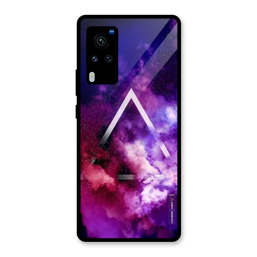 Galaxy Smoke Hues Glass Back Case for Vivo X60 Pro