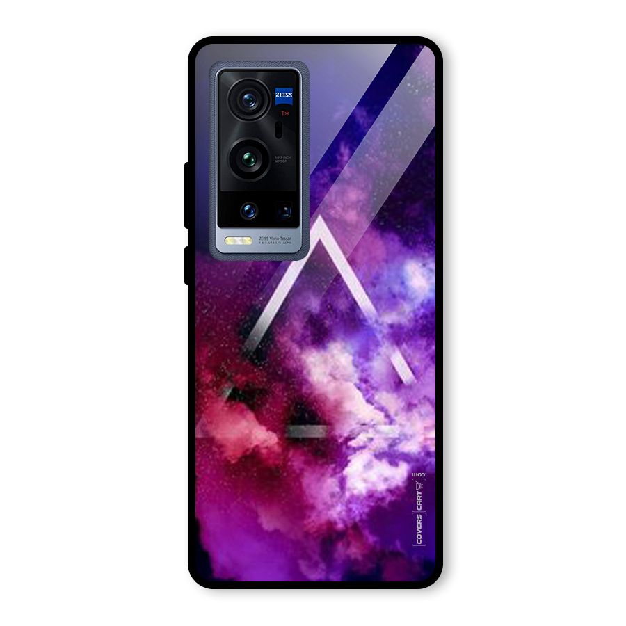 Galaxy Smoke Hues Glass Back Case for Vivo X60 Pro Plus
