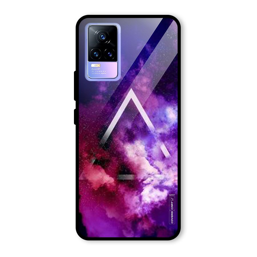 Galaxy Smoke Hues Glass Back Case for Vivo Y73