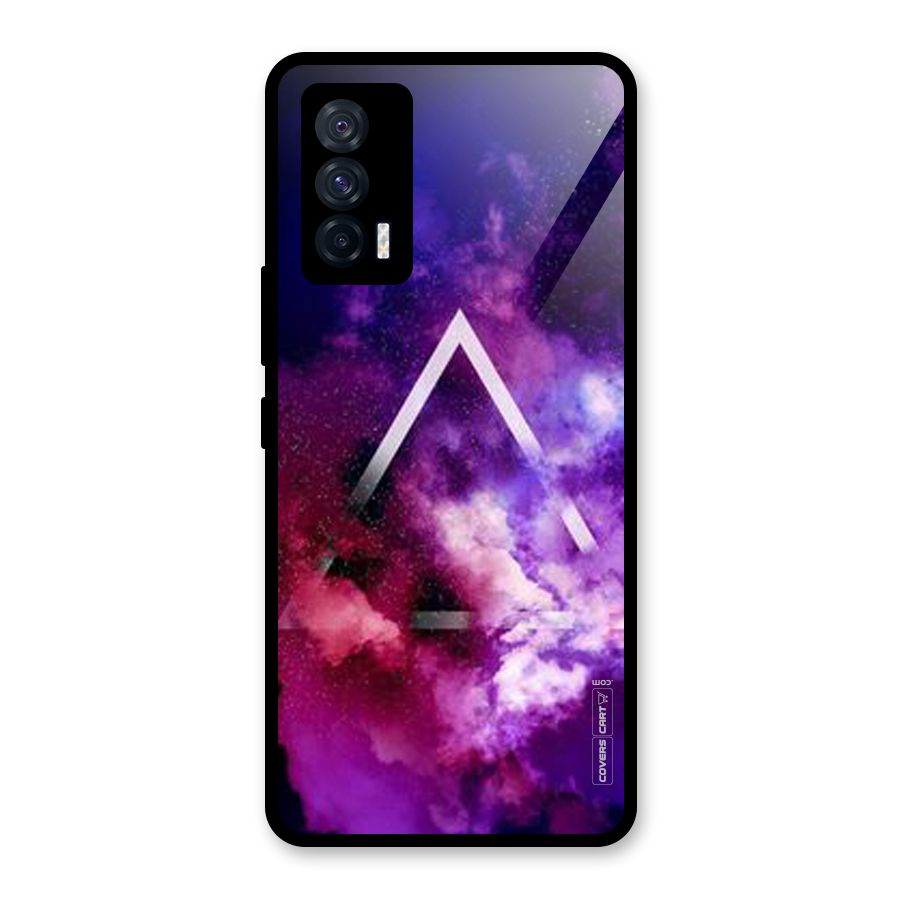 Galaxy Smoke Hues Glass Back Case for Vivo iQOO 7 5G