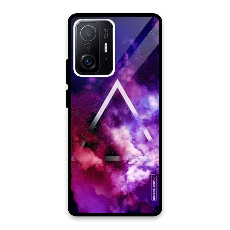 Galaxy Smoke Hues Glass Back Case for Xiaomi 11T Pro