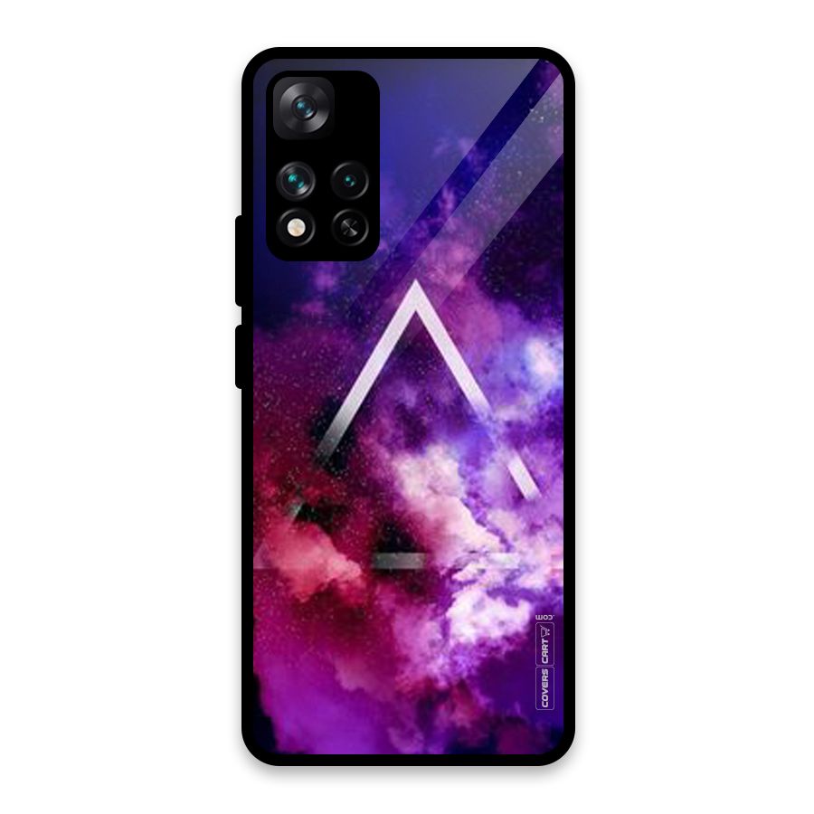 Galaxy Smoke Hues Glass Back Case for Xiaomi 11i HyperCharge 5G