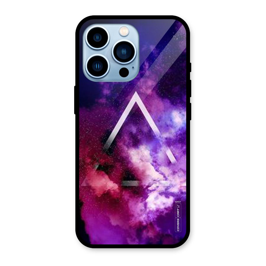 Galaxy Smoke Hues Glass Back Case for iPhone 13 Pro