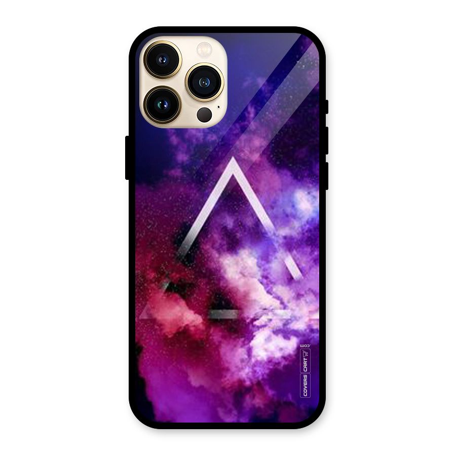 Galaxy Smoke Hues Glass Back Case for iPhone 13 Pro Max