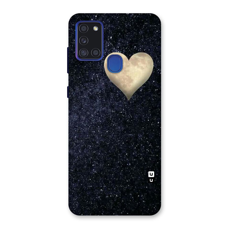 Galaxy Space Heart Back Case for Galaxy A21s