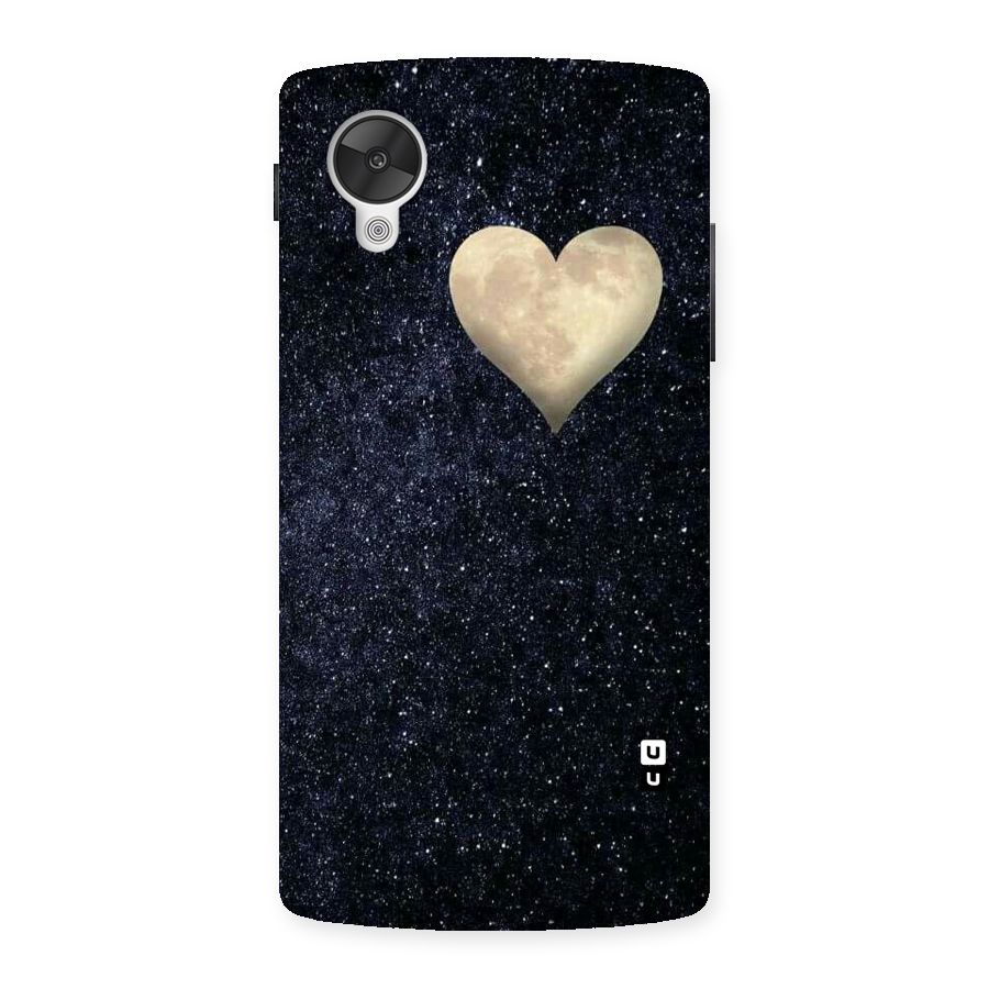 Galaxy Space Heart Back Case for Google Nexsus 5