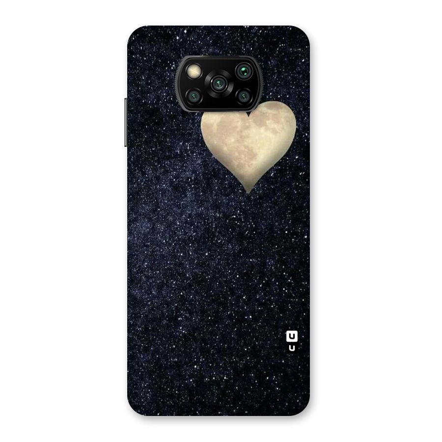 Galaxy Space Heart Back Case for Poco X3