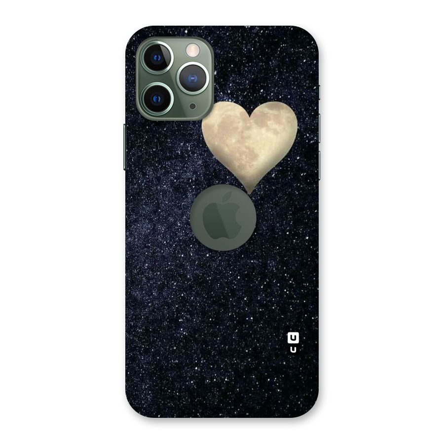 Galaxy Space Heart Back Case for iPhone 11 Pro Logo  Cut