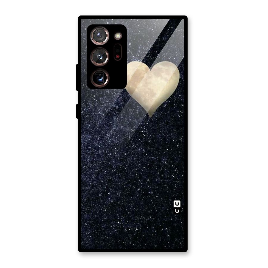 Galaxy Space Heart Glass Back Case for Galaxy Note 20 Ultra
