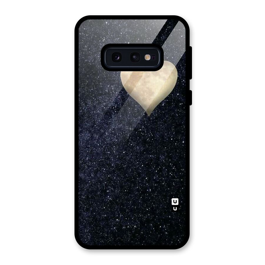 Galaxy Space Heart Glass Back Case for Galaxy S10e