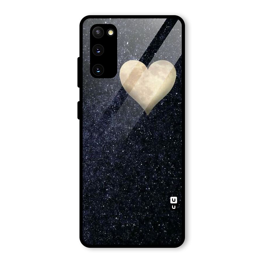 Galaxy Space Heart Glass Back Case for Galaxy S20 FE 5G