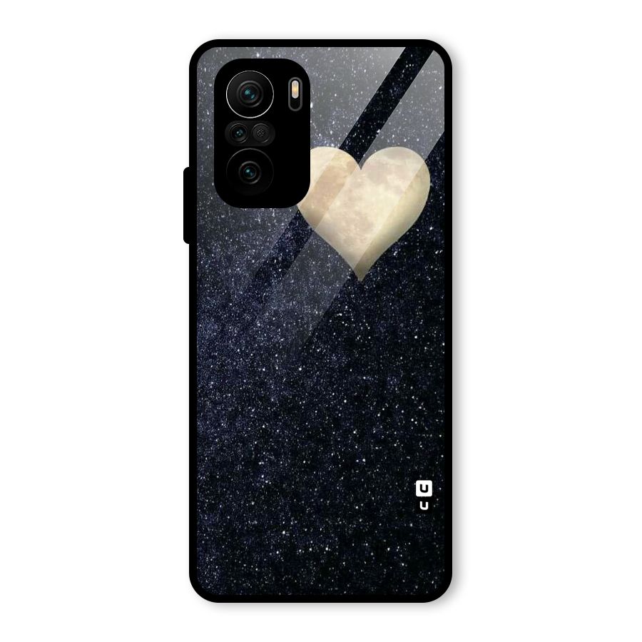 Galaxy Space Heart Glass Back Case for Mi 11x