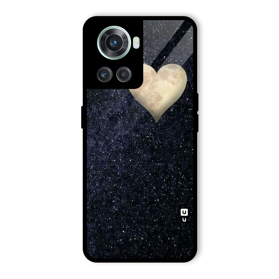 Galaxy Space Heart Glass Back Case for OnePlus 10R