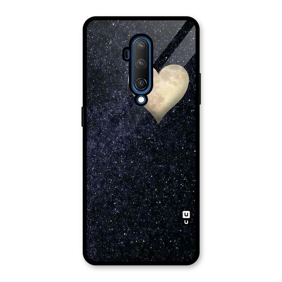 Galaxy Space Heart Glass Back Case for OnePlus 7T Pro