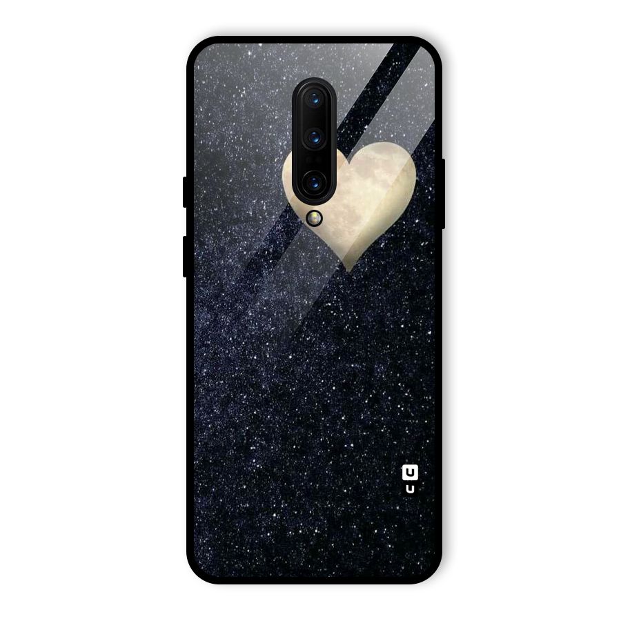 Galaxy Space Heart Glass Back Case for OnePlus 7 Pro