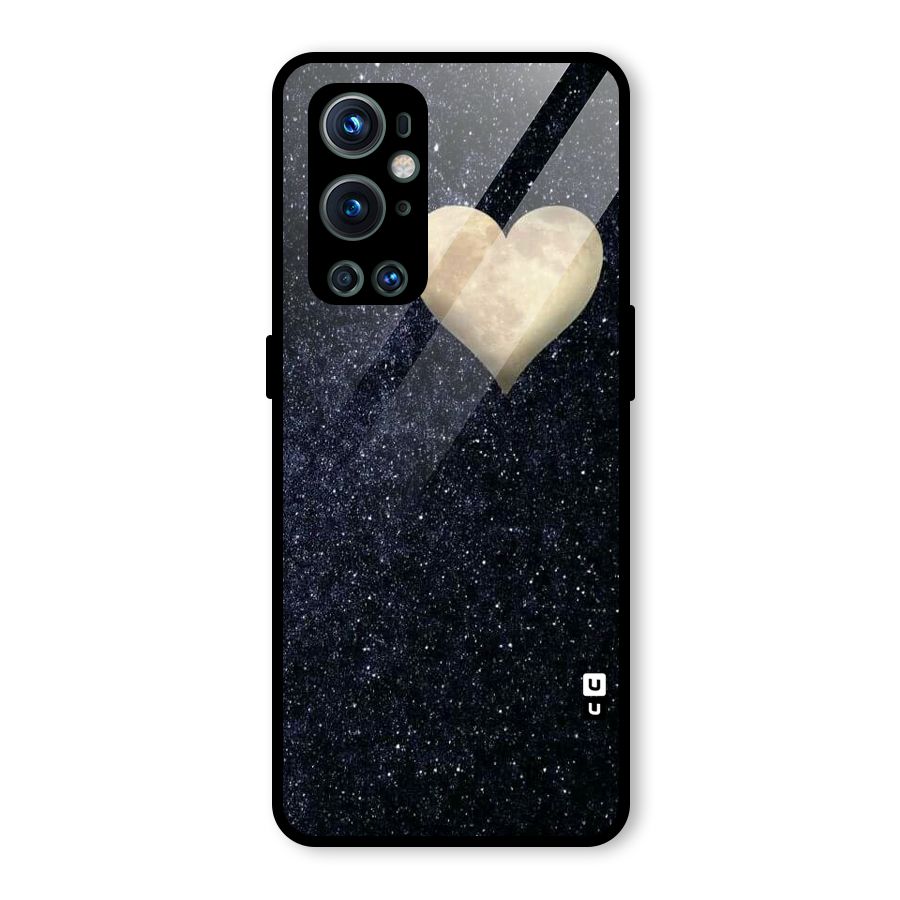 Galaxy Space Heart Glass Back Case for OnePlus 9 Pro