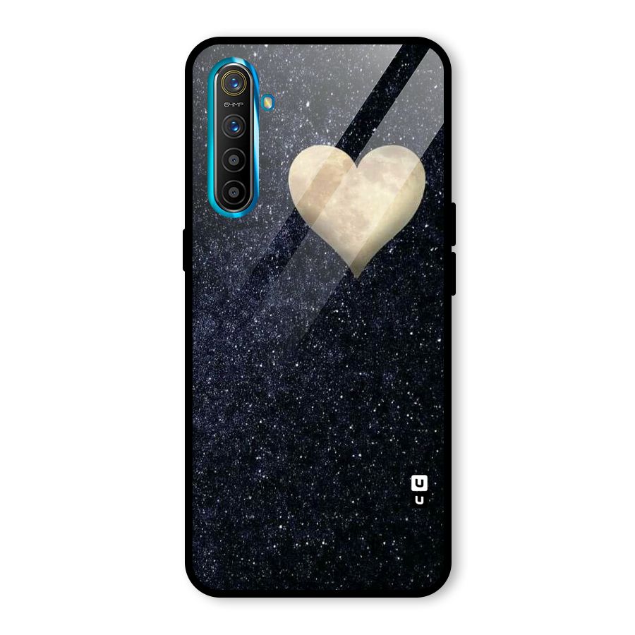 Galaxy Space Heart Glass Back Case for Realme X2