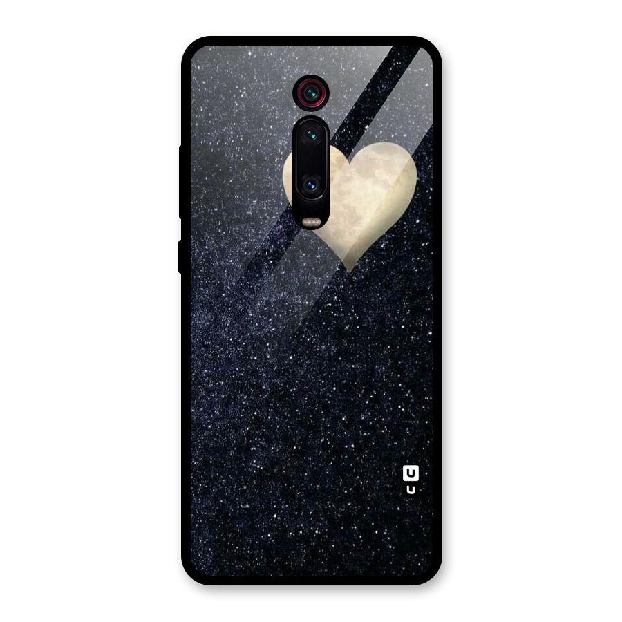 Galaxy Space Heart Glass Back Case for Redmi K20 Pro