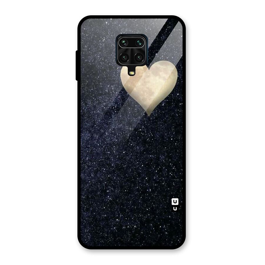 Galaxy Space Heart Glass Back Case for Redmi Note 10 Lite