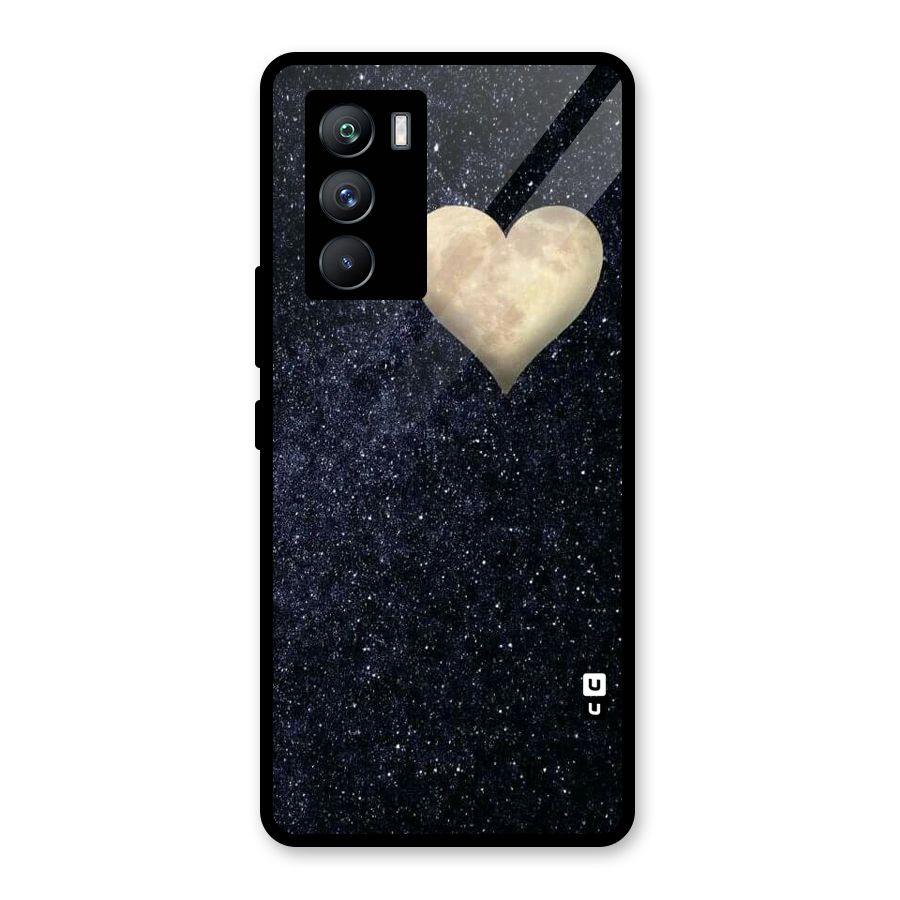 Galaxy Space Heart Glass Back Case for Vivo iQOO 9 SE