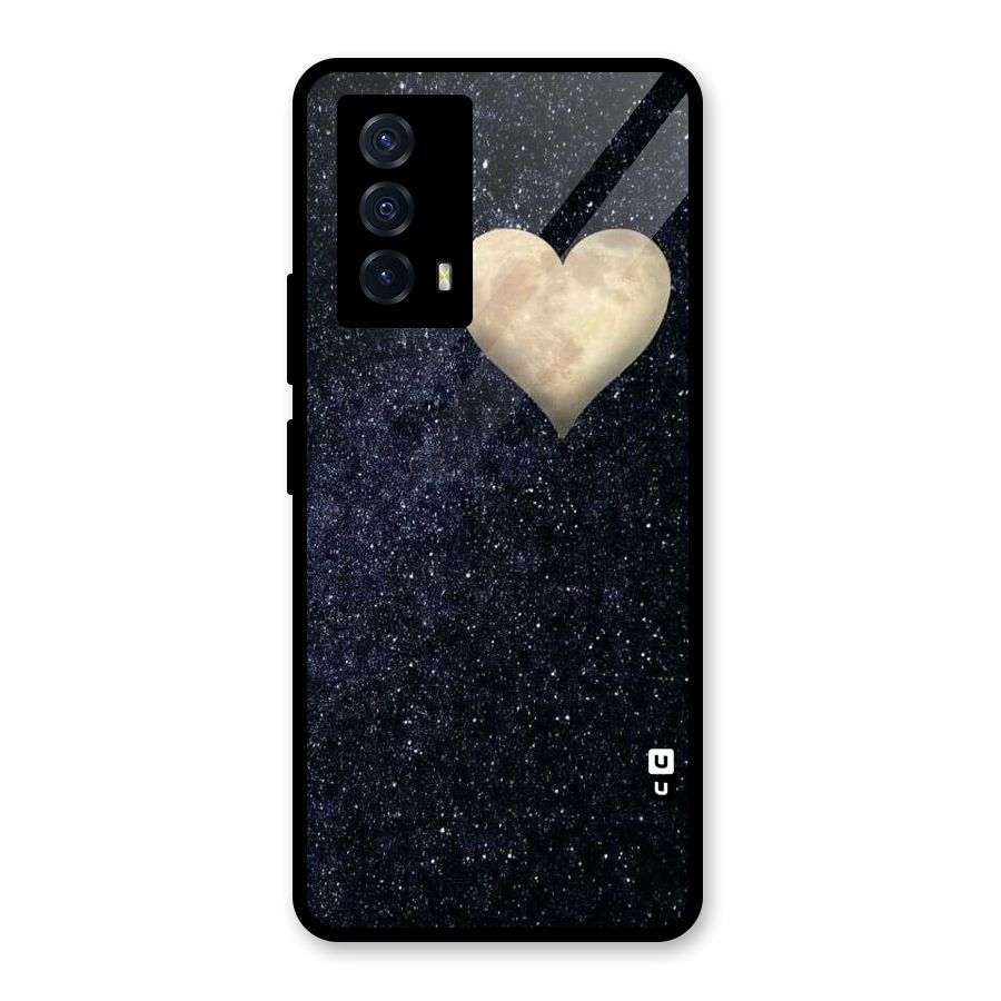 Galaxy Space Heart Glass Back Case for Vivo iQOO Z5