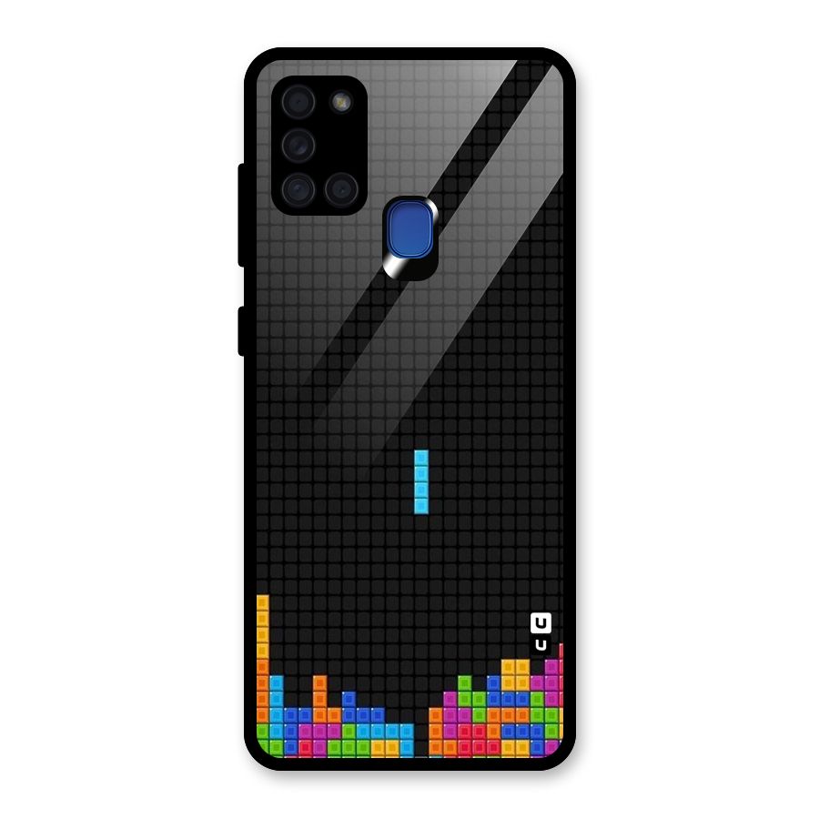 Game Play Glass Back Case for Galaxy A21s
