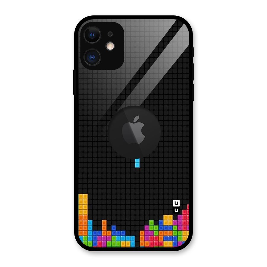 Game Play Glass Back Case for iPhone 11 Logo Cut