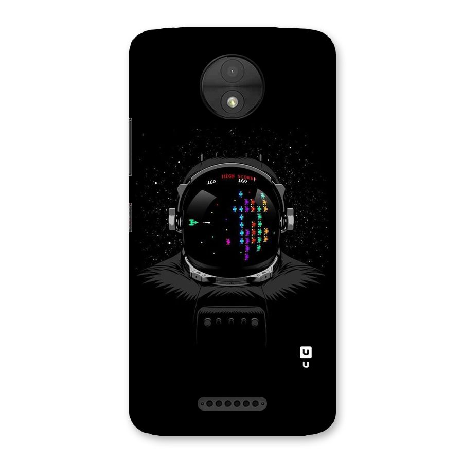 Gamer Head Back Case for Moto C