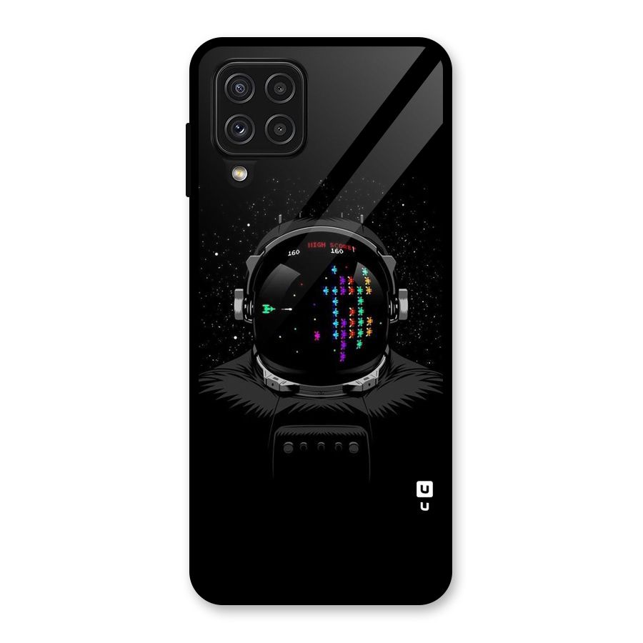Gamer Head Glass Back Case for Galaxy A22 4G