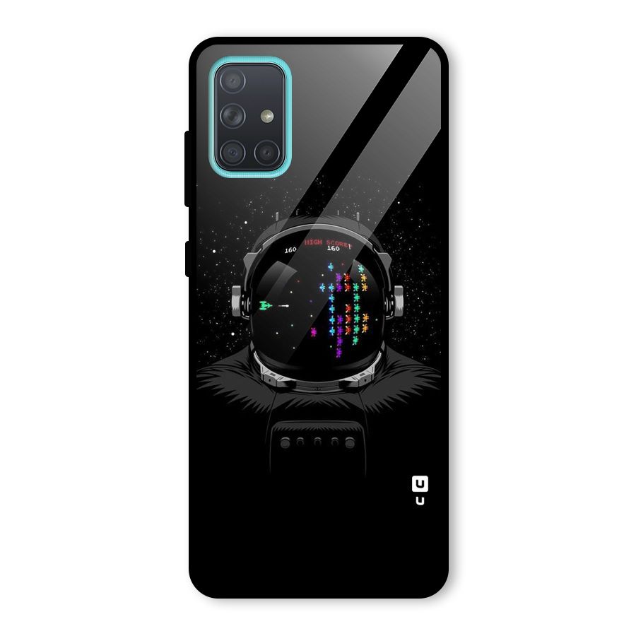 Gamer Head Glass Back Case for Galaxy A71
