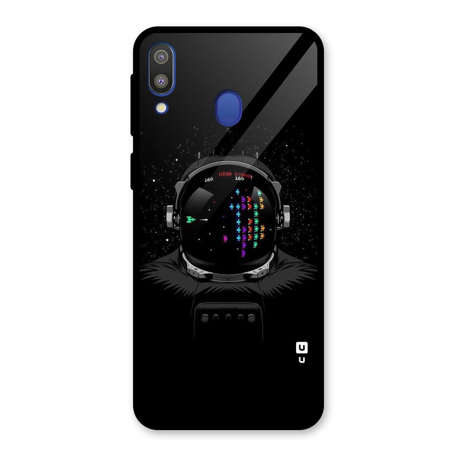 Gamer Head Glass Back Case for Galaxy M20