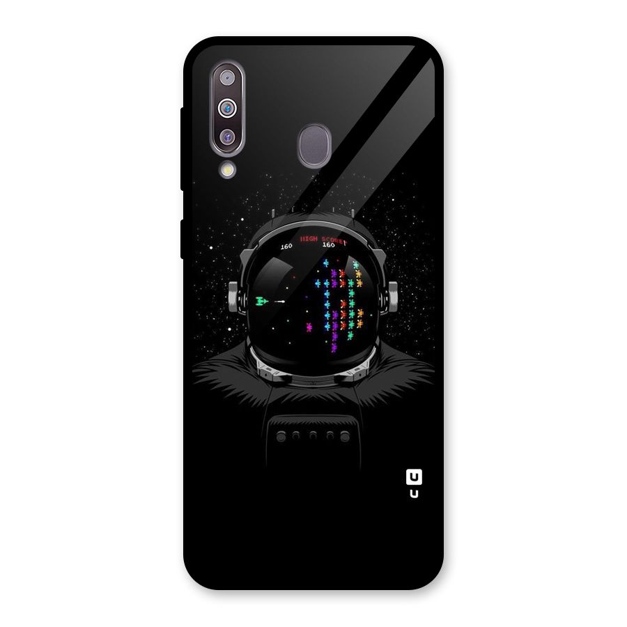 Gamer Head Glass Back Case for Galaxy M30
