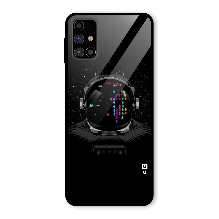 Gamer Head Glass Back Case for Galaxy M31s