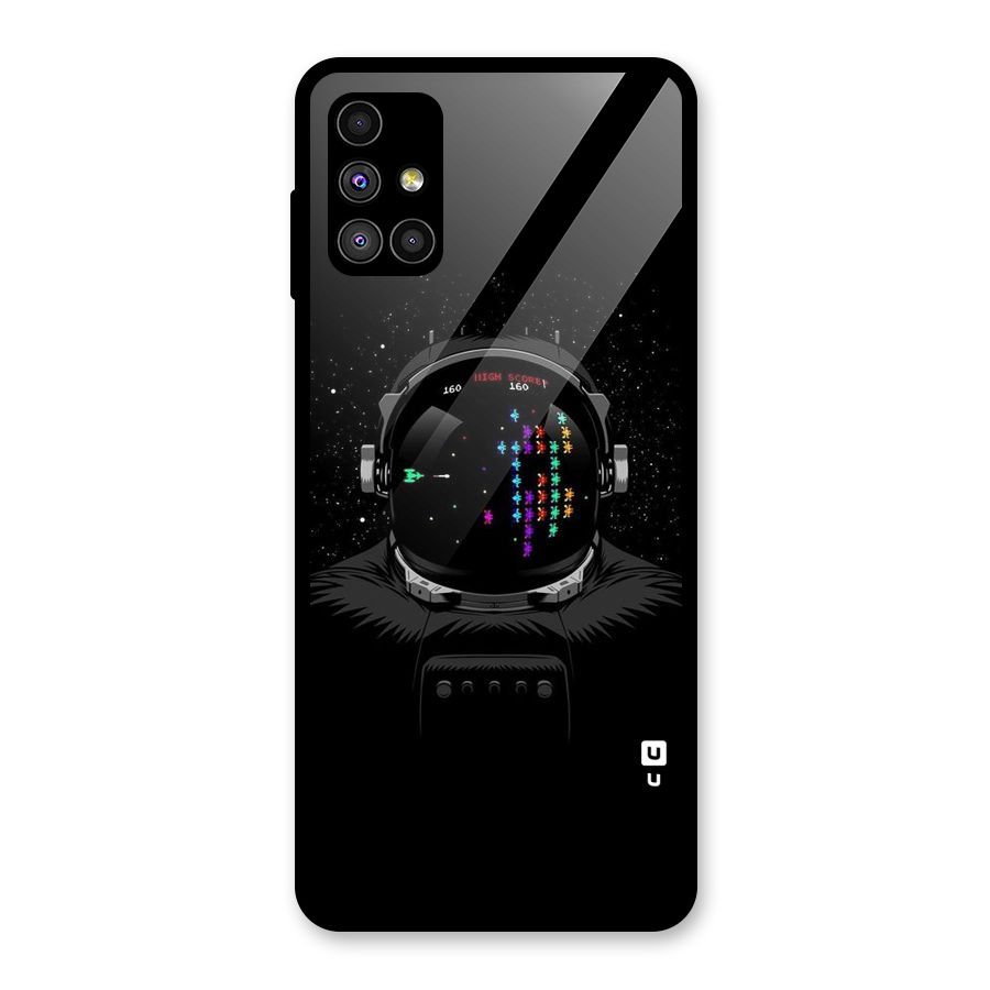 Gamer Head Glass Back Case for Galaxy M51