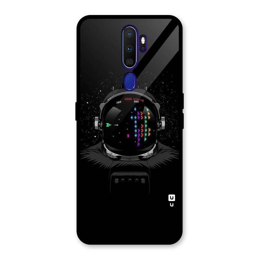 Gamer Head Glass Back Case for Oppo A9 (2020)
